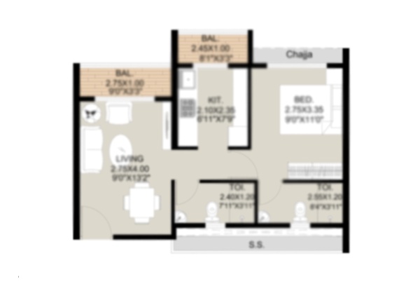 B-NO-1--1-BHK--type