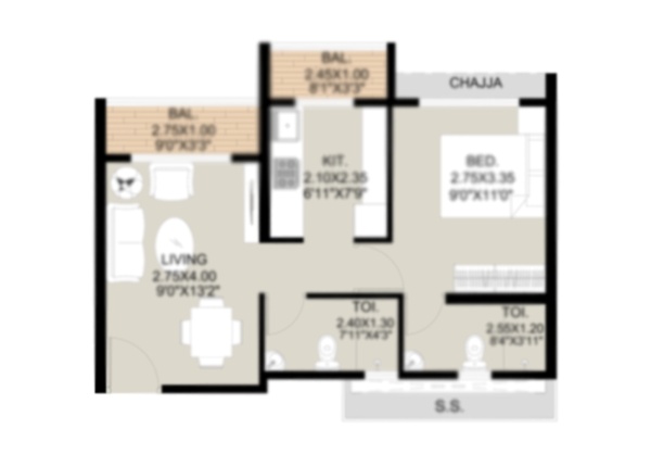 B-NO-1--1-BHK--type